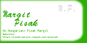 margit pisak business card